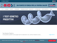 Tablet Screenshot of bios-spa.it